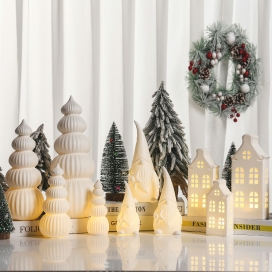 CERAMIC CHRISTMAS DECOR WITH LED LIGHT